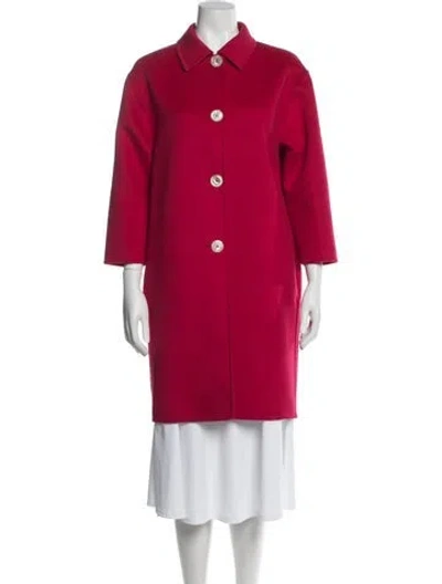 Pre-owned Gucci 2015 Wool Coat In Pink