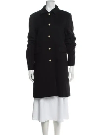 Pre-owned Gucci 2015 Wool Peacoat In Black