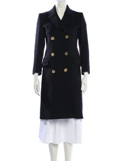 Pre-owned Gucci 2015 Wool Trench Coat In Black