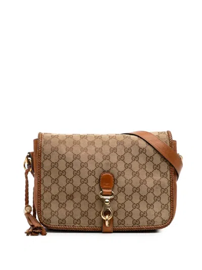 Pre-owned Gucci 2016-2024 Gg Canvas Marrakech Crossbody Bag