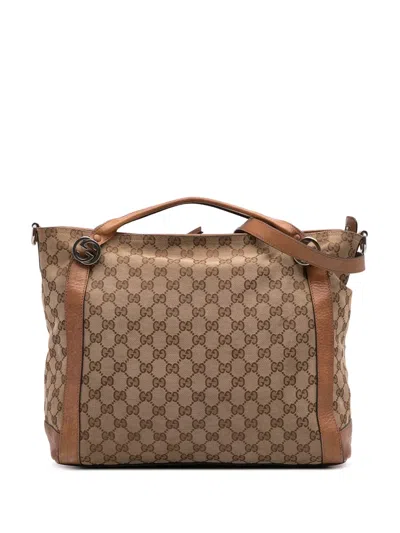 Pre-owned Gucci 2016-2024 Gg Canvas Miss Gg Satchel