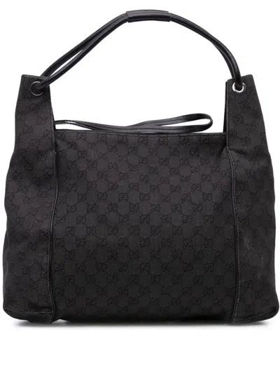 Pre-owned Gucci 2016-2024 Gg Denim Shoulder Bag