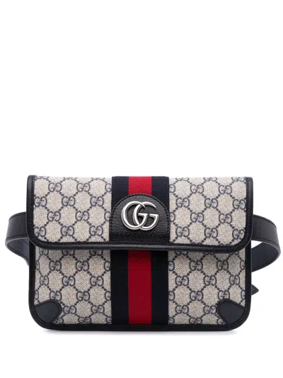 Pre-owned Gucci 2016-2024 Gg Supreme Ophidia Belt Bag
