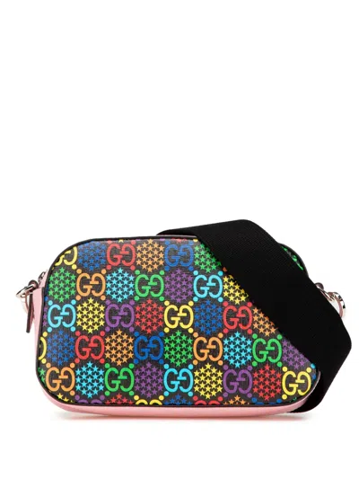 Pre-owned Gucci 2016-2024 Gg Supreme Psychedelic Crossbody Bag In Multicolour
