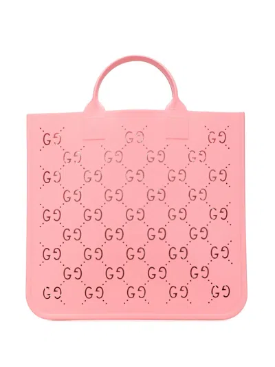 Pre-owned Gucci 2016-2024 Kids Gg Rubber Tote Bag