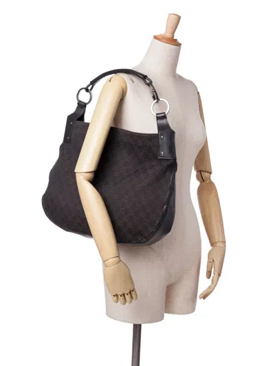 Pre-owned Gucci 2016-2024 Large Gg Denim Hobo Bag