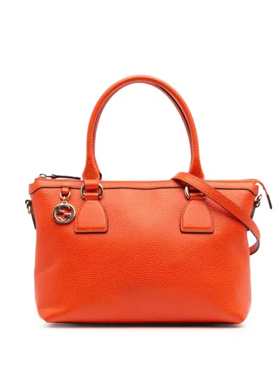 Pre-owned Gucci 2016-2024 Leather Charmy Satchel