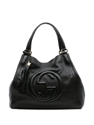 Pre-owned Gucci 2016-2024 Medium Leather Soho Cellarius Tote Bag
