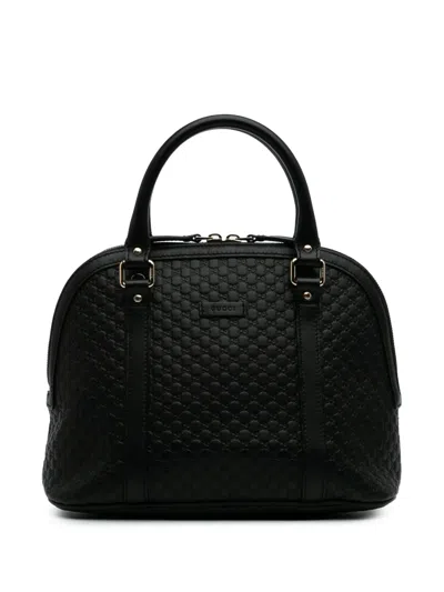 Pre-owned Gucci 2016-2024 Medium Microssima Dome Satchel