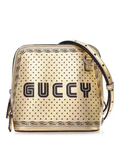 Pre-owned Gucci 2016-2024 Mini Calfskin Guccy Sega Crossbody Bag