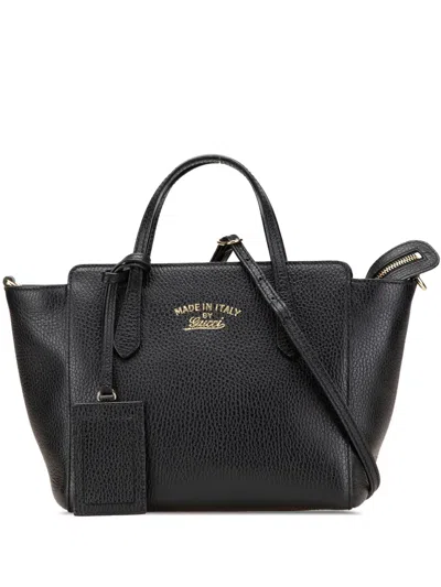 Pre-owned Gucci 2016-2024 Mini Leather Swing Satchel