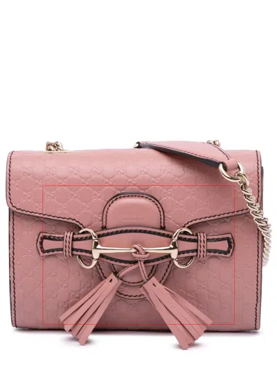 Pre-owned Gucci 2016-2024 Mini Microssima Emily Crossbody Bag