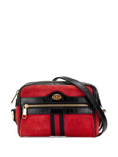 Pre-owned Gucci 2016-2024 Mini Suede Ophidia Crossbody Bag