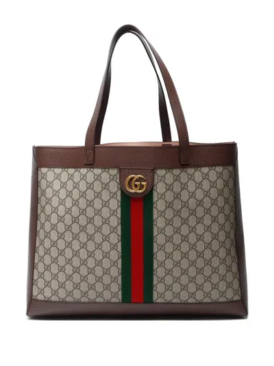 Pre-owned Gucci 2016-2024 Ophidia Tote Bag In 中性色
