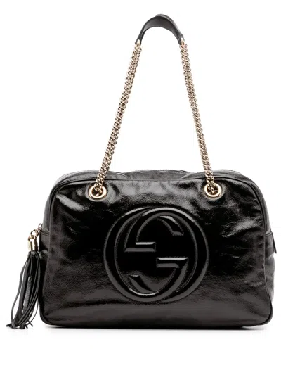 Pre-owned Gucci 2016-2024 Patent Soho Chain Shoulder Bag