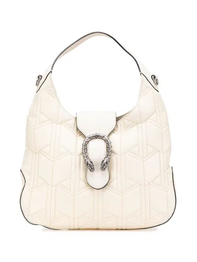 Pre-owned Gucci 2016-2024 Quilted Leather Dionysus Web Hobo Satchel