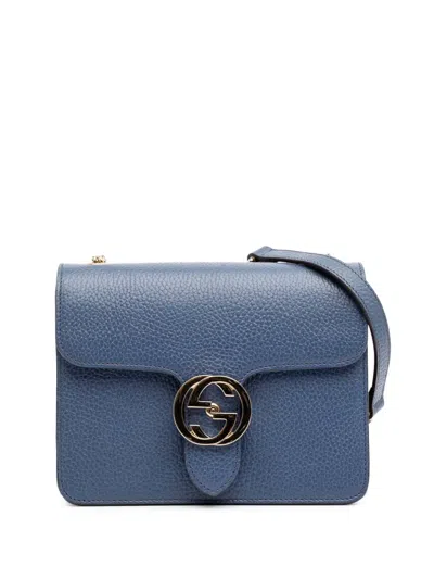 Pre-owned Gucci 2016-2024 Small Dollar Calfskin Interlocking G Crossbody Bag