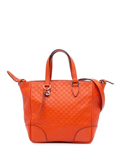 Pre-owned Gucci 2016-2024 Small Microssima Bree Satchel