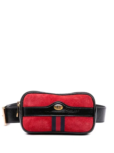 Pre-owned Gucci 2016-2024 Small Ophidia Suede Belt Bag