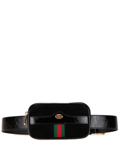 Pre-owned Gucci 2016-2024 Small Suede Ophidia Belt Bag