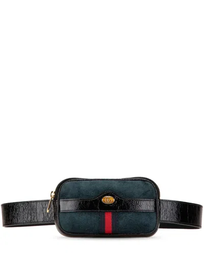 Pre-owned Gucci 2016-2024 Small Suede Ophidia Belt Bag