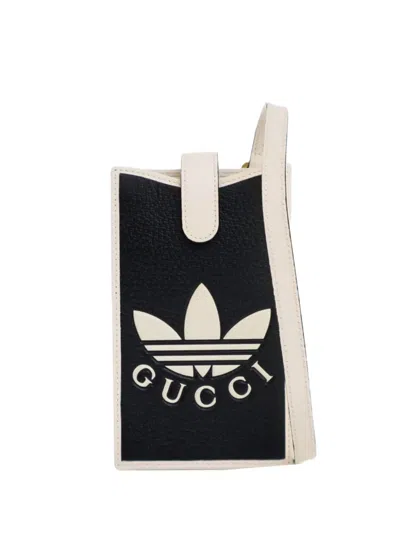 Pre-owned Gucci 2016-2025 Adidas Leather Phone Case Crossbody Bag