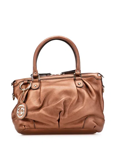 Pre-owned Gucci 2016-2025 Calfskin Sukey Satchel
