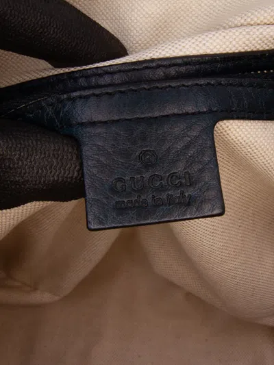 Pre-owned Gucci 2016-2025 Diamante Canvas Catherine Dome Satchel In Green