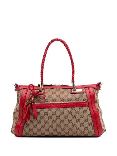 Pre-owned Gucci 2016-2025 Gg Canvas Bella Satchel