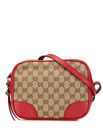 Pre-owned Gucci 2016-2025 Gg Canvas Bree Crossbody Bag