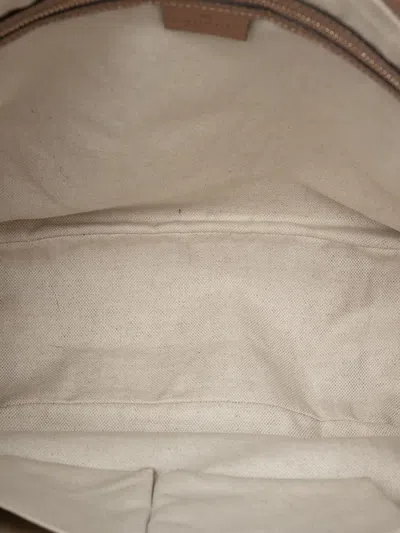 Pre-owned Gucci 2016-2025 Gg Canvas Bree Shoulder Bag In Brown