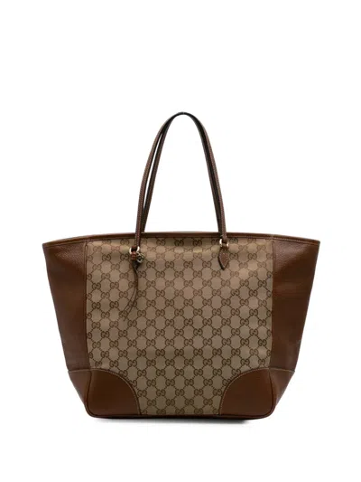 Pre-owned Gucci 2016-2025 Gg Canvas Bree Tote Bag