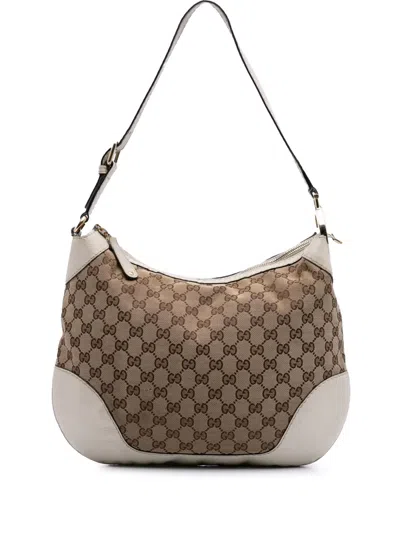 Pre-owned Gucci 2016-2025 Gg Canvas Charlotte Hobo Bag