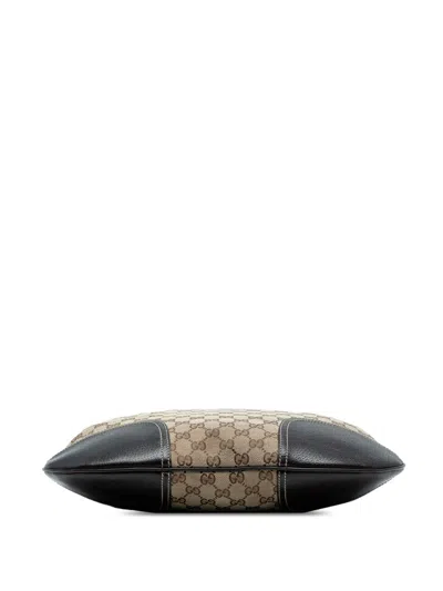 Pre-owned Gucci 2016-2025 Gg Canvas Princy Satchel In Brown