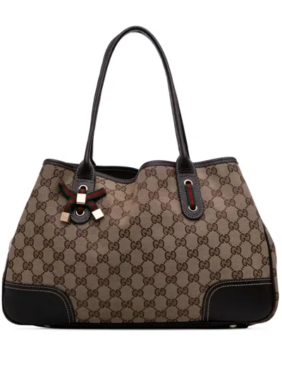 Pre-owned Gucci 2016-2025 Gg Canvas Princy Tote Bag