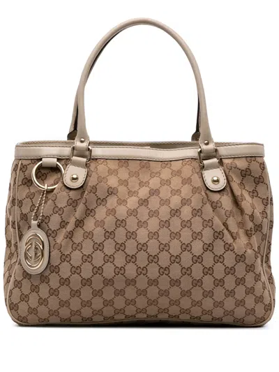 Pre-owned Gucci 2016-2025 Gg Canvas Sukey Tote Bag