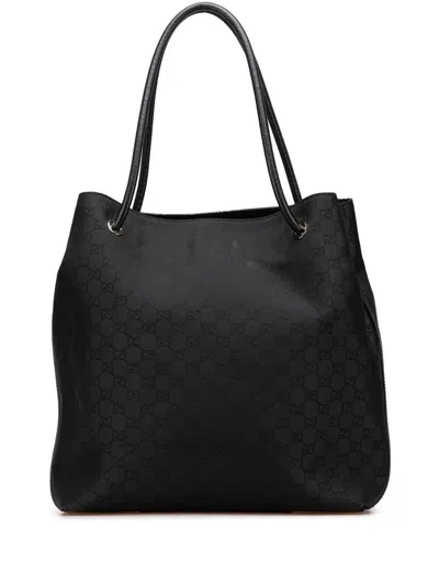 Pre-owned Gucci 2016-2025 Gg Nylon Gifford Tote Bag