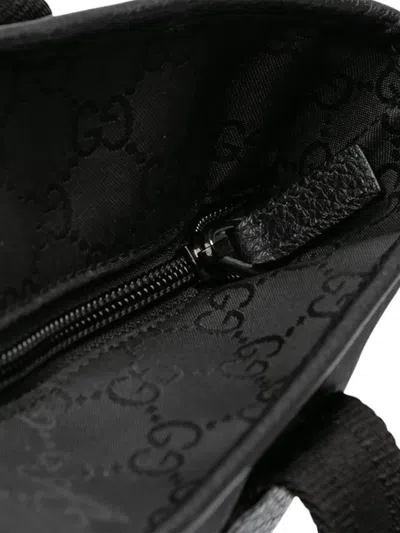 Pre-owned Gucci 2016-2025 Gg Nylon Tote Bag In Black