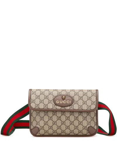 Pre-owned Gucci 2016-2025 Gg Supreme Web Neo Vintage Belt Bag