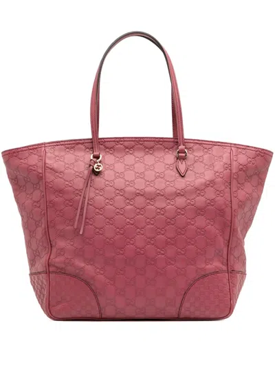 Pre-owned Gucci 2016-2025 Ssima Bree Tote Bag In Pink