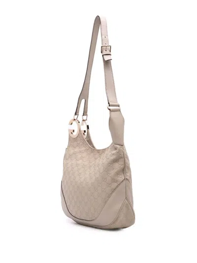 Pre-owned Gucci 2016-2025 Ssima Charlotte Crossbody Bag In Brown