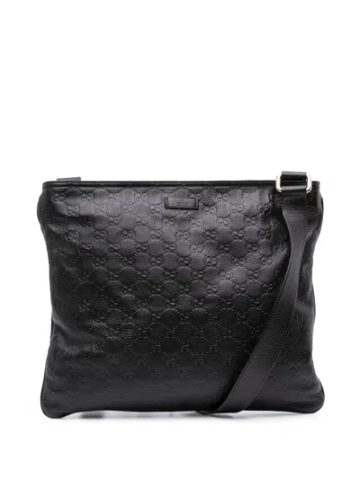 Pre-owned Gucci 2016-2025 Ssima Crossbody Bag In Brown