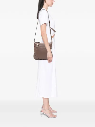 Pre-owned Gucci 2016-2025 Ssima Mayfair Crossbody Bag In Brown