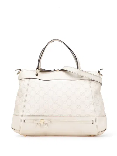 Pre-owned Gucci 2016-2025 Ssima Mayfair Satchel