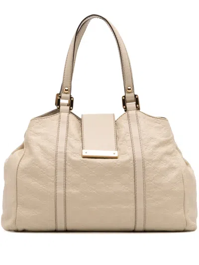 Pre-owned Gucci 2016-2025 Ssima New Ladies Tote Bag In White