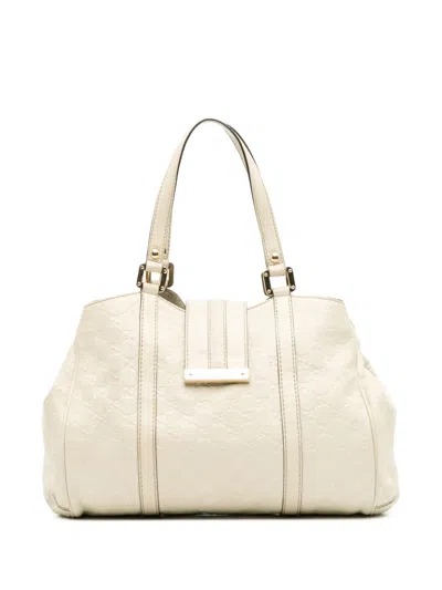 Pre-owned Gucci 2016-2025 Ssima New Ladies Tote Bag In White