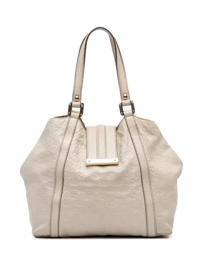 Pre-owned Gucci 2016-2025 Ssima New Ladies Tote Bag In White