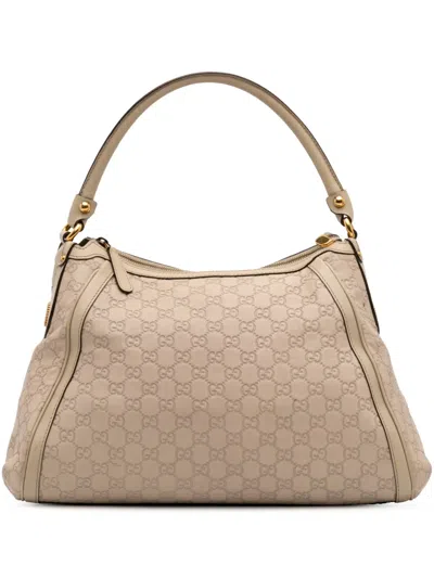 Pre-owned Gucci 2016-2025 Ssima Scarlett Shoulder Bag In Brown