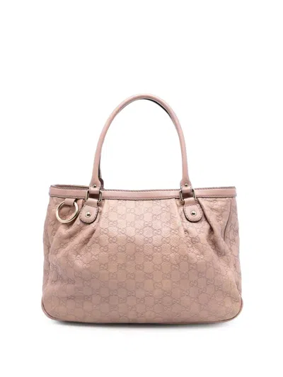 Pre-owned Gucci 2016-2025 Ssima Sukey Tote Bag In Pink