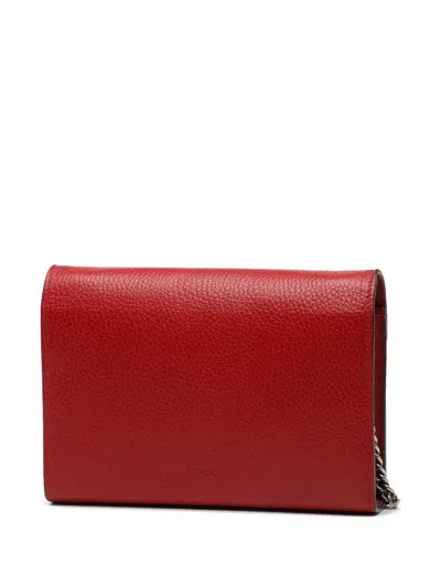 Pre-owned Gucci 2016-2025 Leather Dionysus Wallet On Chain Crossbody Bag In Red